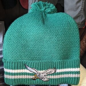 Official NFL Eagles Knit Beanie With Pom Pom